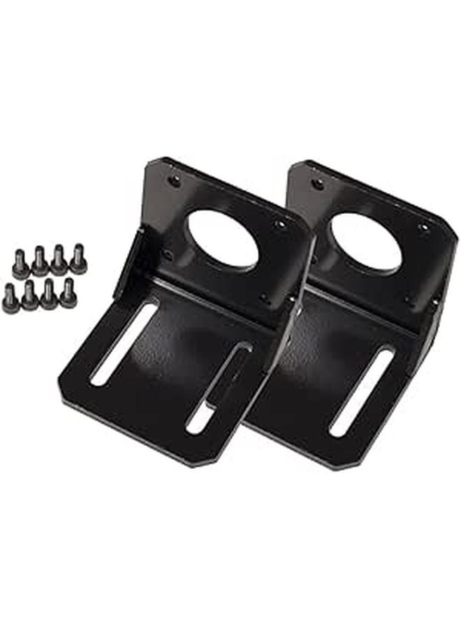 2 Pack 23 Degree Motor Mounting Bracket with Screws and Collar - Image 1