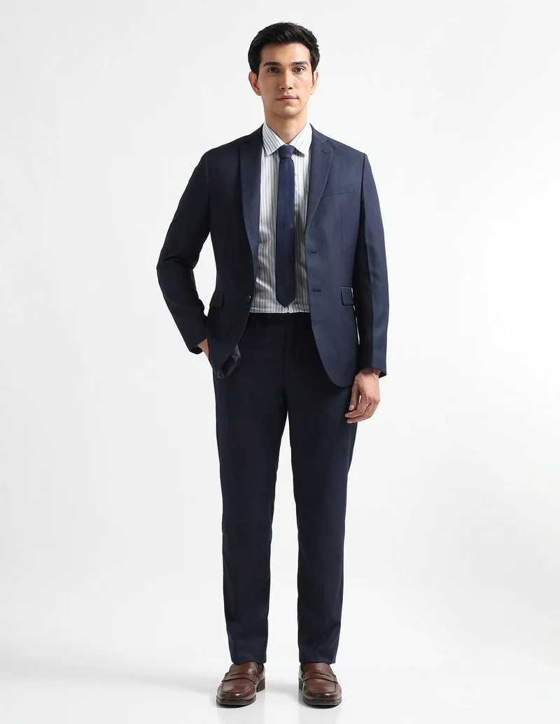 Arrow Navy Tailored Fit Two Piece Suit for Men | Best Price UAE
