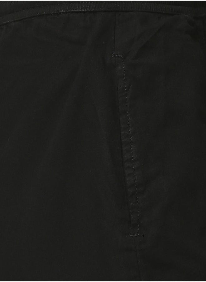 HIGH STAR Women Black Solid A-Line Knee-Length Skirt  - Image 5