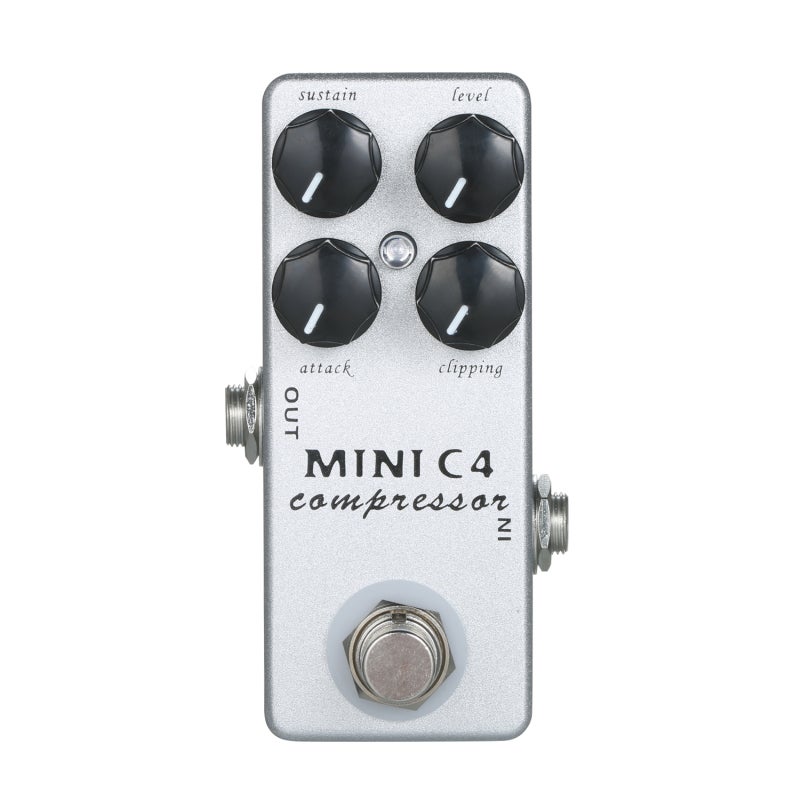 Mosky Audio Compressor: Silver Aluminium Alloy Shell - True Bypass Transparent Tone Compact Guitar Effect Pedal for Guitar Players & Music Producers - Image 3