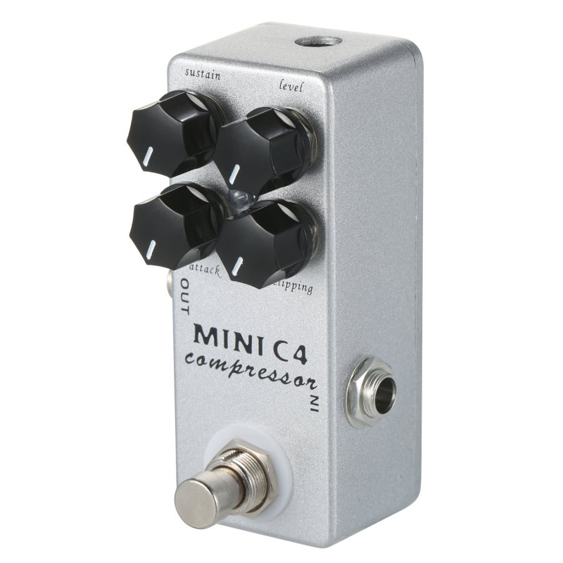 Mosky Audio Compressor: Silver Aluminium Alloy Shell - True Bypass Transparent Tone Compact Guitar Effect Pedal for Guitar Players & Music Producers - Image 5