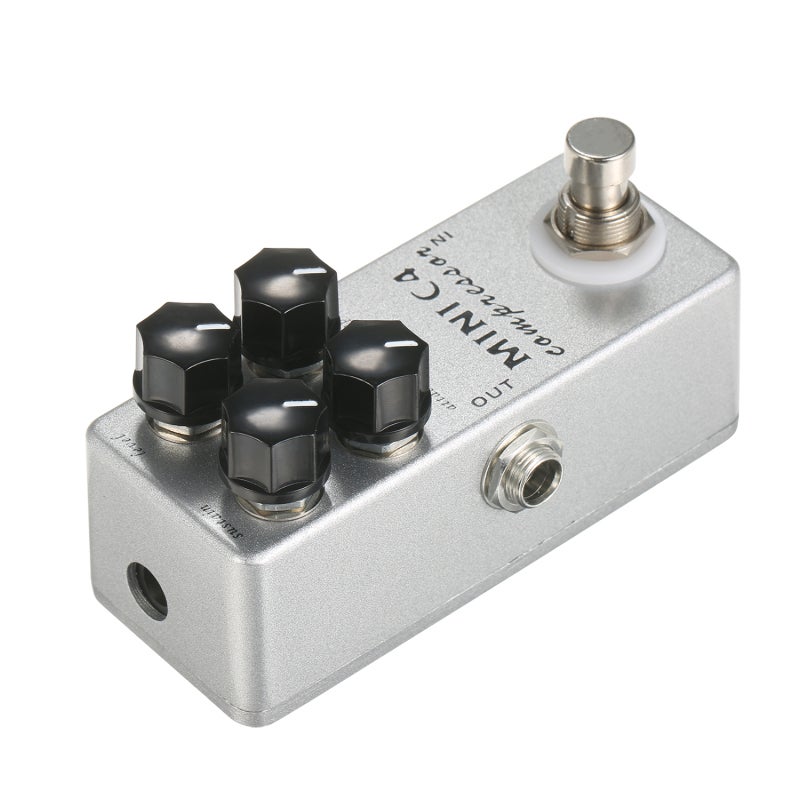 Mosky Audio Compressor: Silver Aluminium Alloy Shell - True Bypass Transparent Tone Compact Guitar Effect Pedal for Guitar Players & Music Producers - Image 2