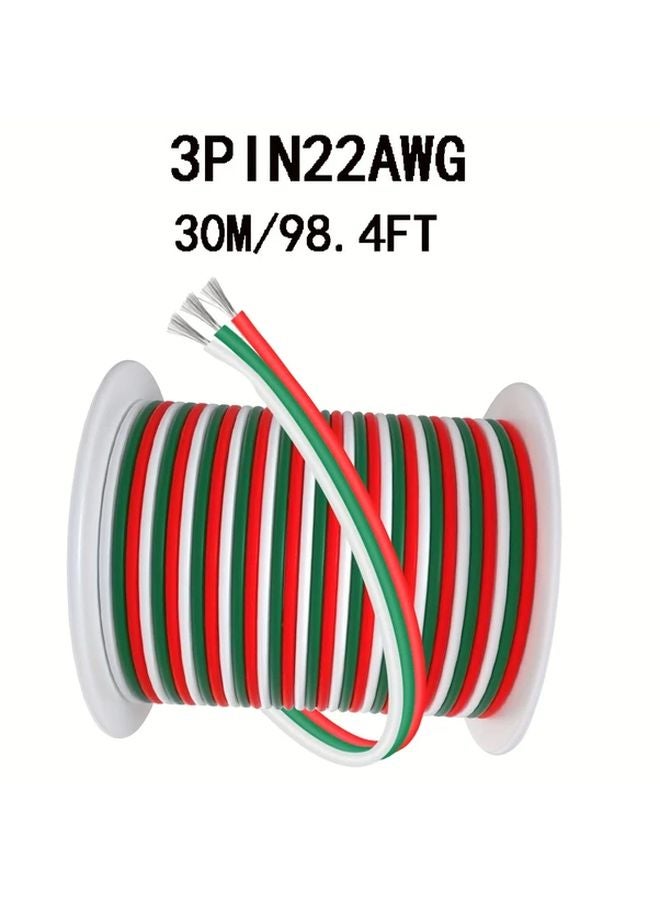 3Pin 1181 1Inch RGB Extension Cable For WS2812B WS2811 LED Strip Lighting - Image 1