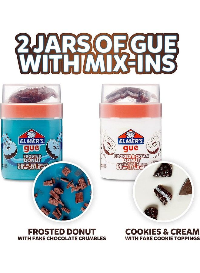ELMER'S باقة متنوعة من الدونات الجاهزة من غي تشمل إضافات سلايم زرقاء لامعة ورقيقة 2 عدد - Image 3