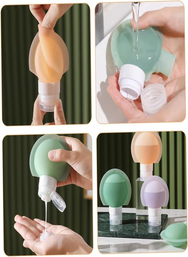 QUIRA 3pcs Travel Bottle Empty Toiletries Containers Small Travel Bottles for Shampoo Refillable for Cosmetic Lotion Use - Image 5