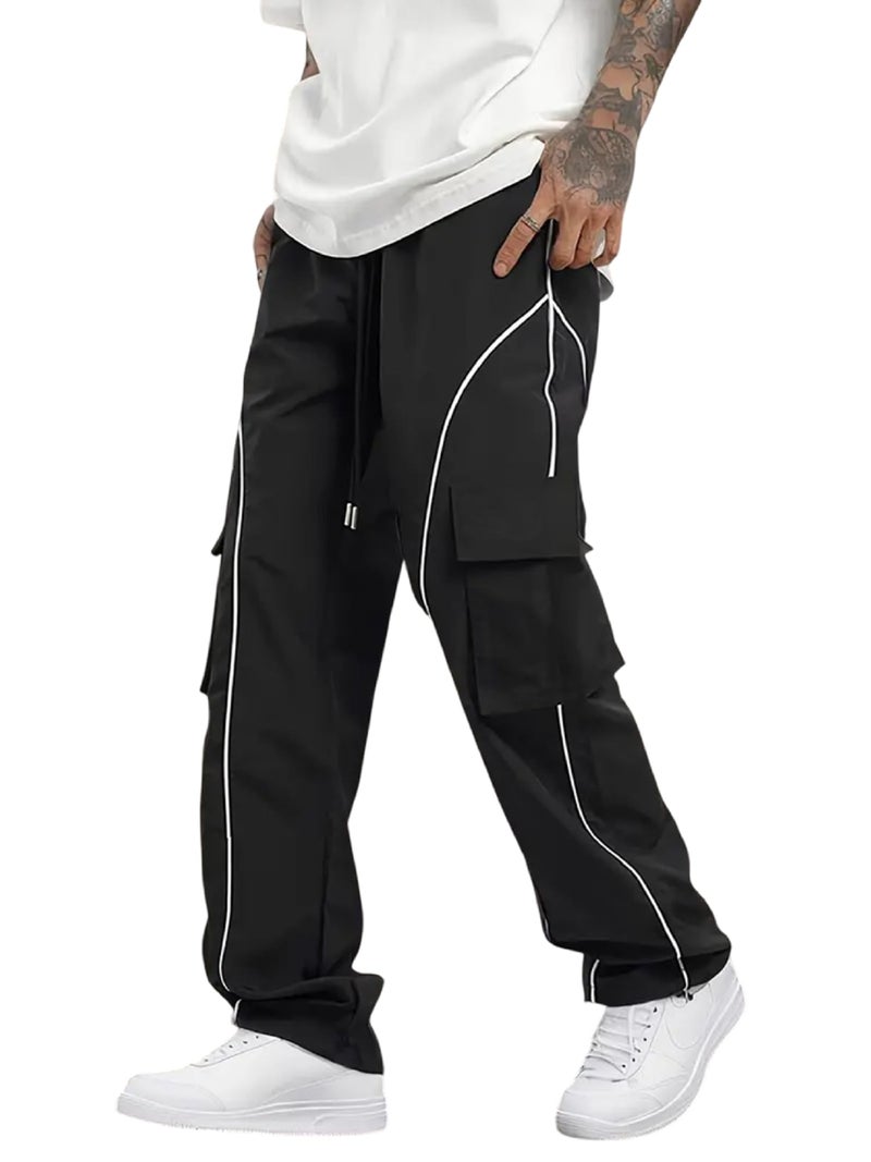 Lymio Track Pant for Men || Regular Fit || Track Pants || Full Elastic Jogger Track Pant (TP-64-Black-S) - Image 1