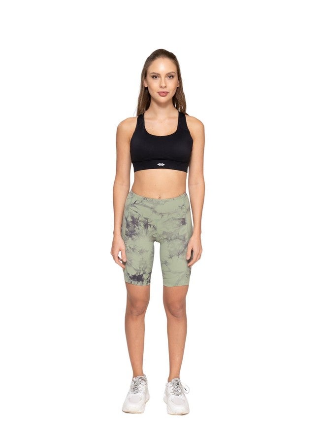 STRCH Nylon Women Adjustable Ace Sports Bra | Large| Black - Image 1