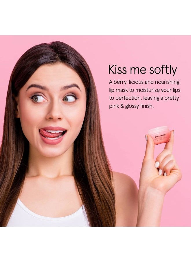 Grace & Stella - Grace & Stella Award Winning Lip Plumper Nourishing Berry Lip Mask - Lip Balm Hydrating - Lip Moisturizer For Very Dry Lips - Overnight Lip Mask & Lip Treatment & Lip Sleeping Mask - Vegan - Image 1