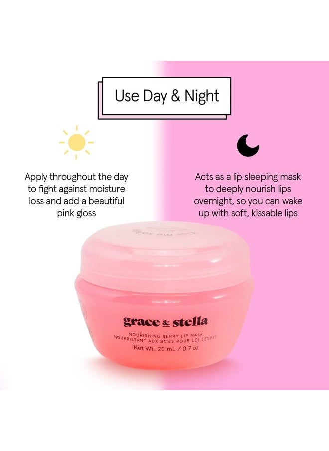 Grace & Stella - Grace & Stella Award Winning Lip Plumper Nourishing Berry Lip Mask - Lip Balm Hydrating - Lip Moisturizer For Very Dry Lips - Overnight Lip Mask & Lip Treatment & Lip Sleeping Mask - Vegan - Image 1