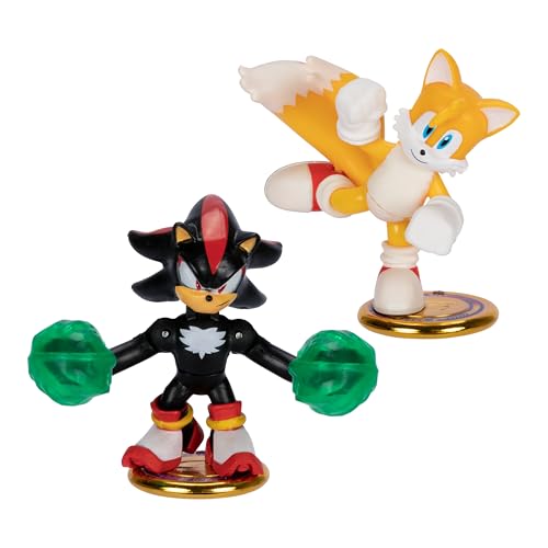 AKEDO Sonic The Hedgehog Versus Pack with Tails and Shadow, Mini Collectable Battling Action Warriors, 2.25 Inches Tall, Contains 2 Battle Controllers - Image 1