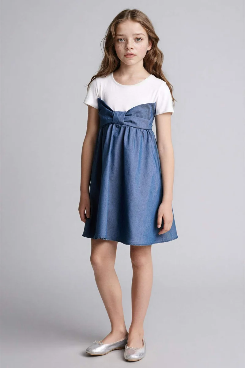 DeFacto Regular Fit 3/4 Sleeve Woven Dress