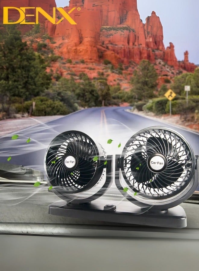 Denx Car Fan With A Strong Performance That Guarantees The Distribution Of Air In Two Directions - Image 2
