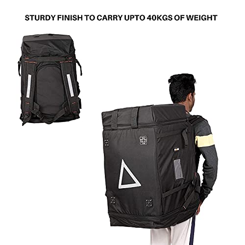 Quaffor 110 liters Most Popular Easy Carriage Premium Size Bike pickup Grocery/Courier/Logistic/E-Commerce/Food/Meal/Thalis/Lunch Boxes Multipurpose Comfortable Carriage Delivery Backpack Bag - Image 3