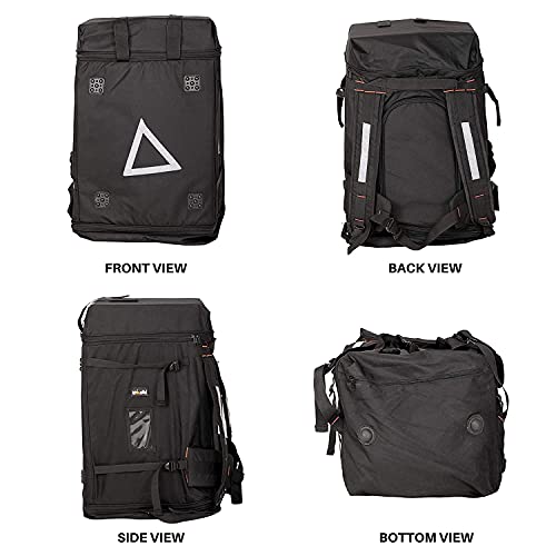 Quaffor 110 liters Most Popular Easy Carriage Premium Size Bike pickup Grocery/Courier/Logistic/E-Commerce/Food/Meal/Thalis/Lunch Boxes Multipurpose Comfortable Carriage Delivery Backpack Bag - Image 4