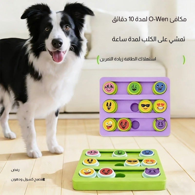 Dog Puzzle Feeder Bowl - Slow Feed Interactive Treat Dispenser - Image 1