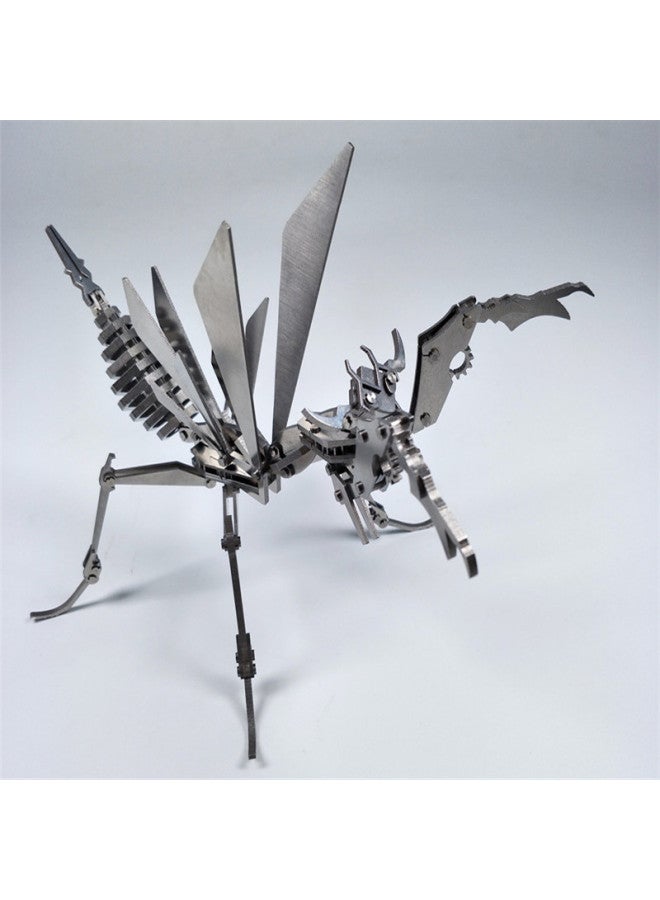Steel Magic 3D Metal Puzzle Blue Dragon Scorpion King Zodiac Zhuque Dream DIY Toy Exclusive-Color:Zhuque DIY  - Image 4