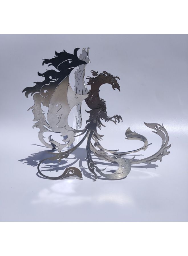 Steel Magic 3D Metal Puzzle Blue Dragon Scorpion King Zodiac Zhuque Dream DIY Toy Exclusive-Color:Zhuque DIY  - Image 1