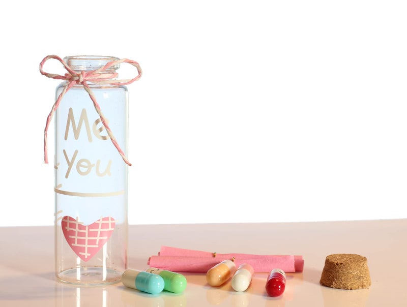 AtneP Valentine Gifts - Tree Design Little Message Bottle 4cm Tall - Birthday Anniversary Valentine Gift for Girlfriend / Boyfriend - (Qty 1) - Image 3
