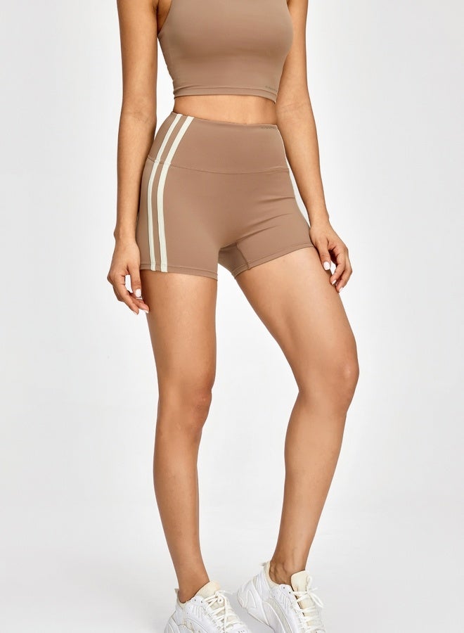 KAWN.YOGA Womens High Waist Contour Seamless Workout Sport Yoga Shorts Tummy Control  - Image 4
