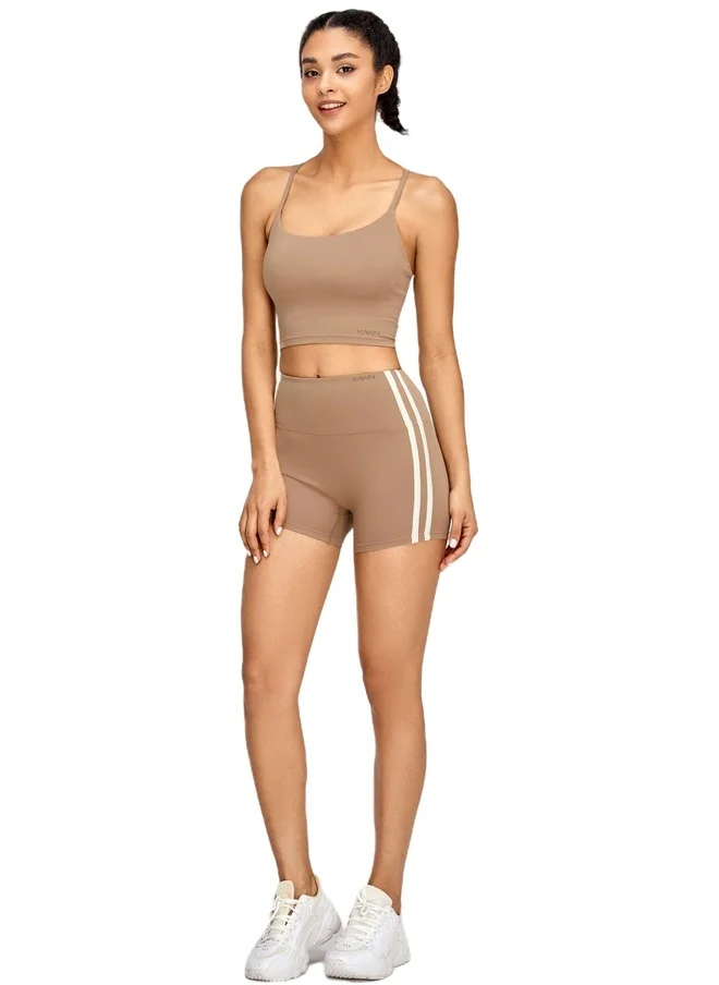 KAWN.YOGA Womens High Waist Contour Seamless Workout Sport Yoga Shorts Tummy Control