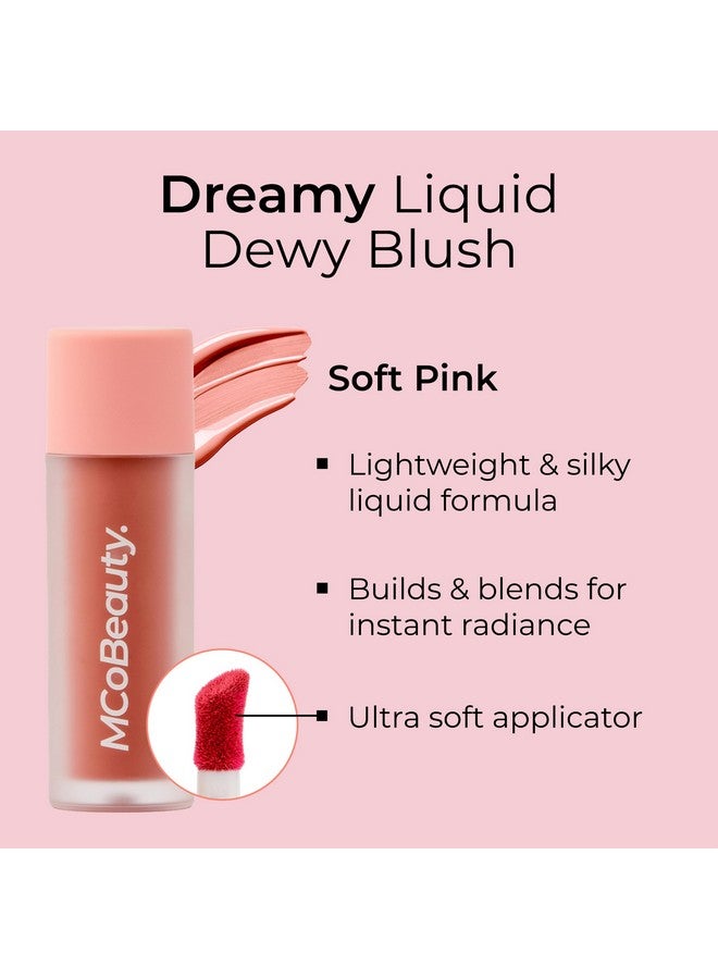 MCoBeauty Dream Liquid Dewy Blush, Soft Pink, Radiant Flush for Fresh, Glowing Cheeks, Vegan, Cruelty Free Cosmetics - Image 3