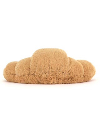 Amuseables Croissant – Soft Plush Croissant with Smiley Face & Corduroy Legs – 32cm Food Plush for Kids, Décor & Collectors - view 5