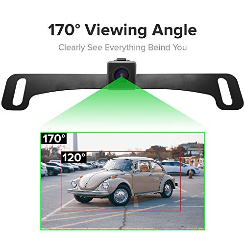 Master Tailgaters 10.5" OEM Rear View Mirror with 4.3" LCD Screen and 170° Backup Camera | Rearview Universal Fit | Auto Adjusting Brightness LCD | Anti Glare | Full Original Mirror Replacement - Image 3
