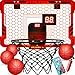 ropoda Indoor Basketball Hoop Mini Hoop with 7 LED Lights 3 Modes Scoreboard Mini Hoop with 4 Balls Over The Door Basketball Hoop Indoor Toys Gifts for Kids Adults - Image 2