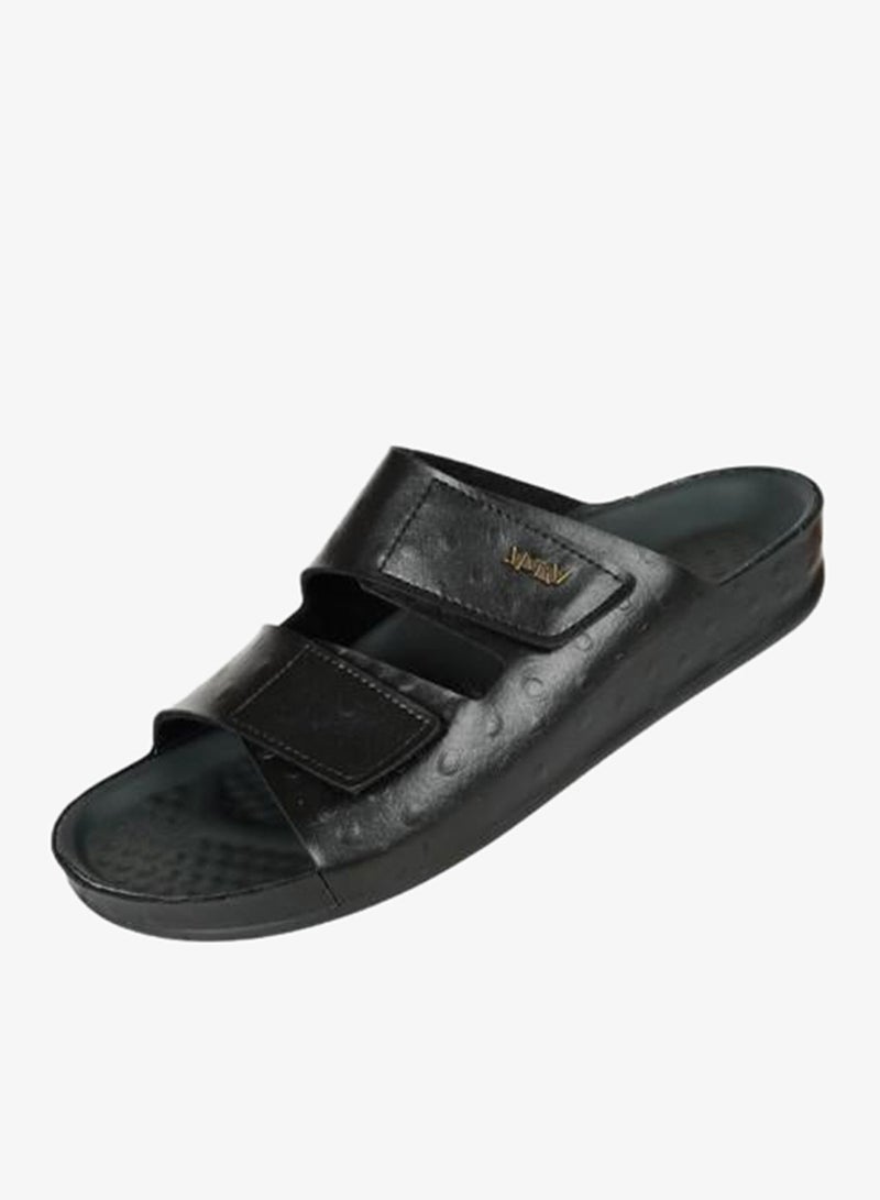 VITAL 148-1118 Vital Mens Vital S - Synth/Strauss Sandals 0938SY Black - Image 1