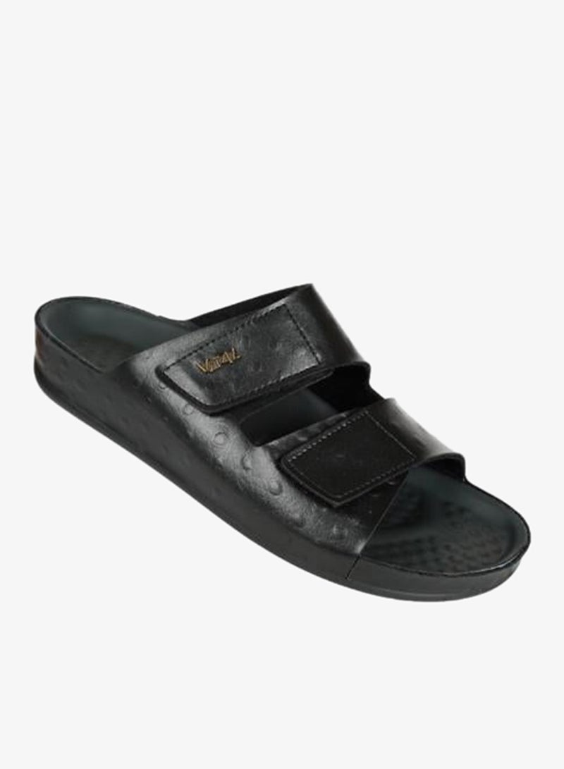 VITAL 148-1118 Vital Mens Vital S - Synth/Strauss Sandals 0938SY Black - Image 2