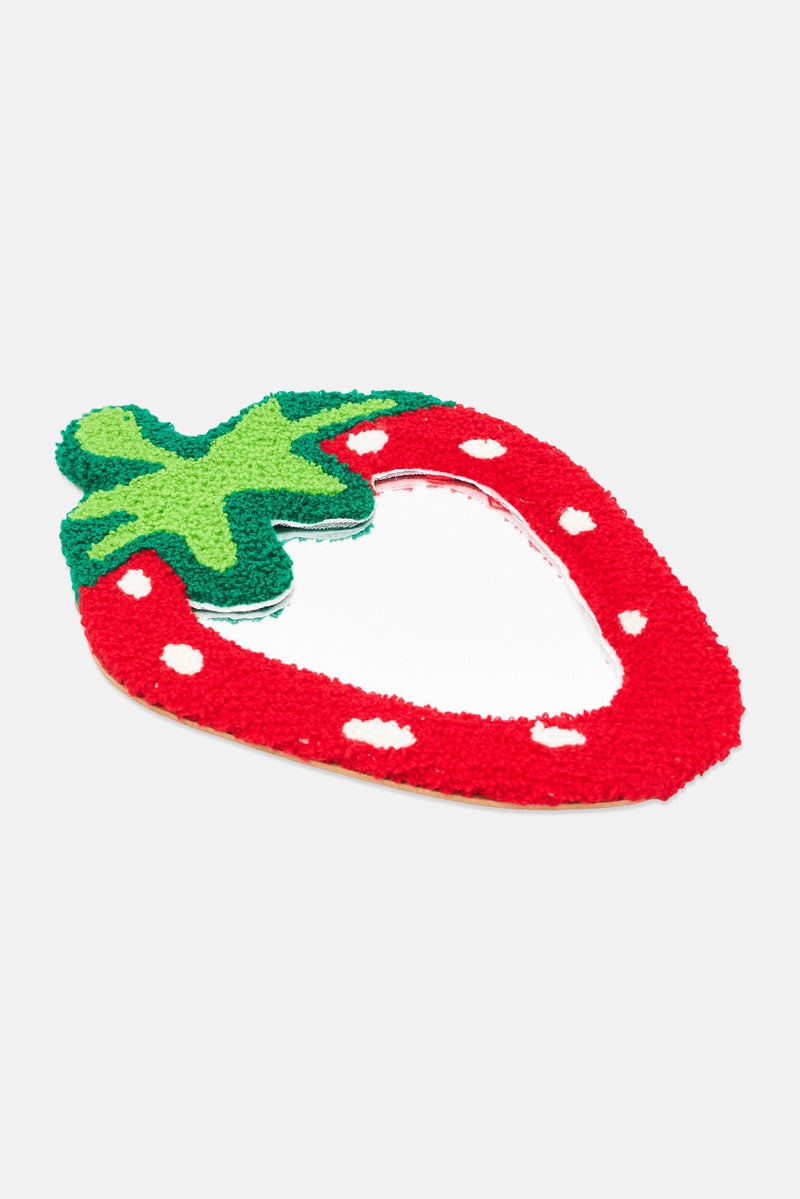 Bebe Home Strawberry Shaped Cushioned Mirror, Multicolor - Image 2