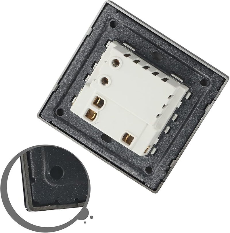 Black Ceiling Fan Speed Control Switch Stepless Adjustment Flame Retardant PC Material - Image 5