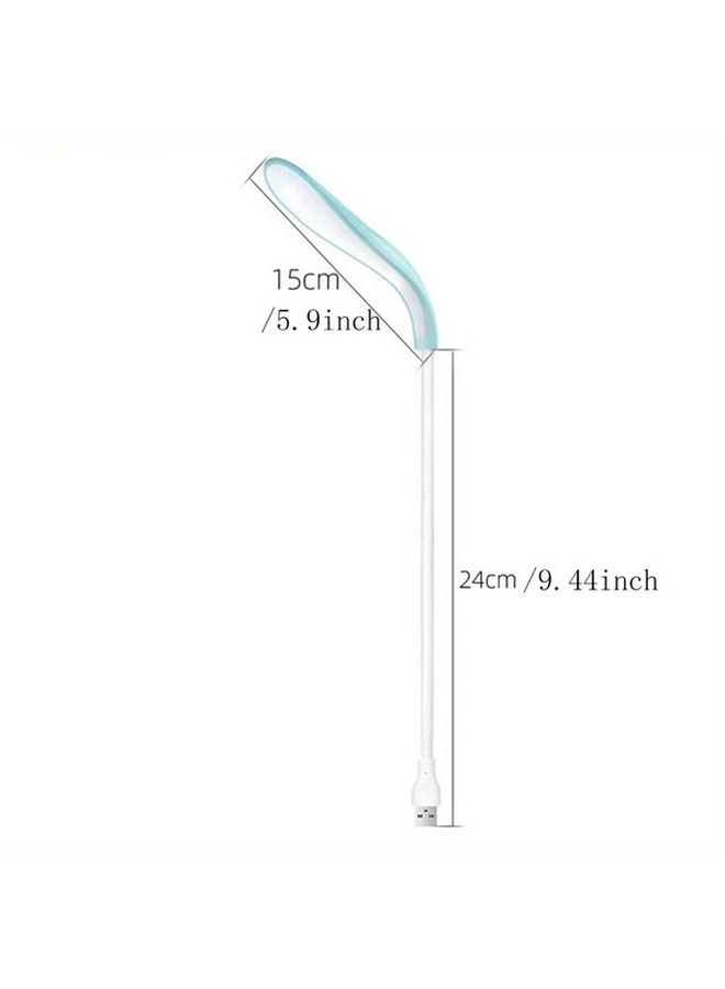 Modern Desk Lamp USB Rechargeable LED Reading Light With Touch Control Dimmable Plastic Freestanding Night Light For Bedroom Living Room Office Dorm Back To School Gift Duckbill Blue - Image 2