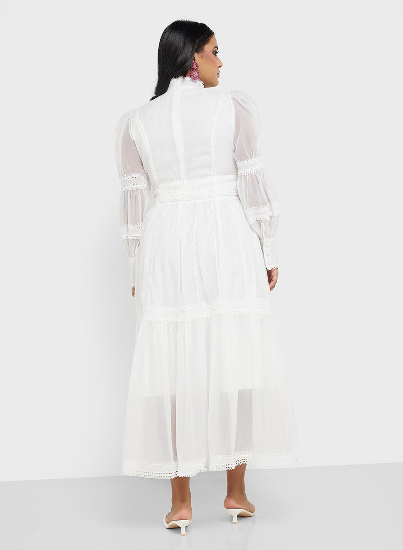 Khizana Lace Trimmed Dress  - Image 2
