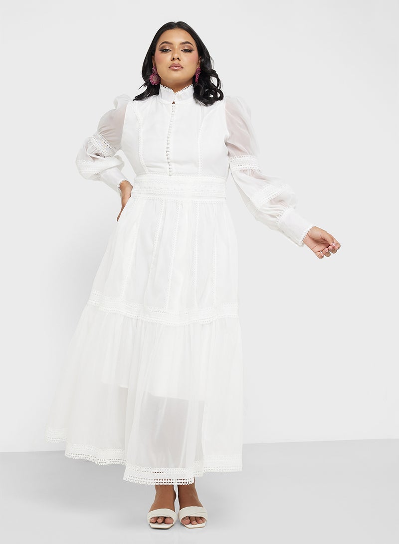 Khizana Lace Trimmed Dress  - Image 4