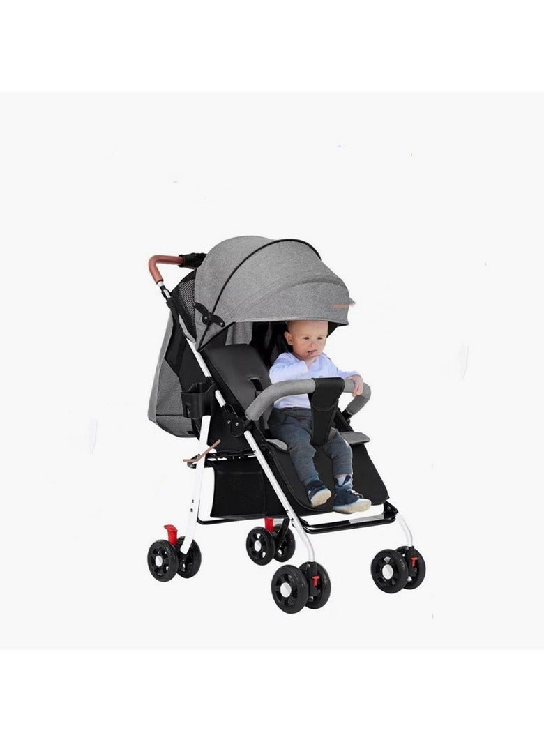 Baby Stroller, Lightweight & Compact Travel Stroller, Ultra-Compact Fold & Airplane Ready, Near Flat Recline Seat, Newborn Infant to Toddler  - Image 2