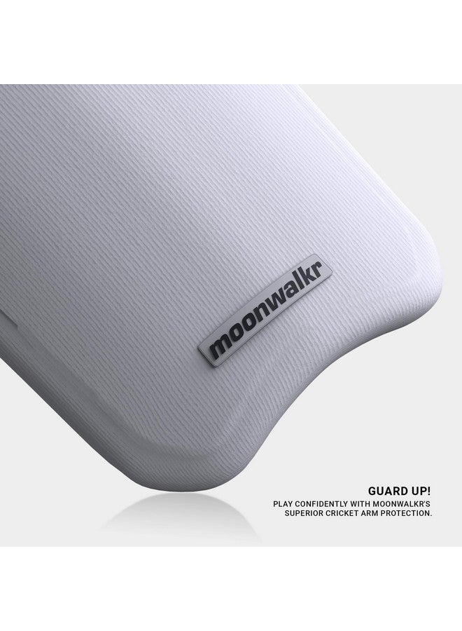 Moonwalkr moonwalkr Cricket Arm Guard Premium Protective Gear for Batter's Height (4'5" - 5'3") Arm Guard Cricket for Men Cricket Accessories Lightweight & Comfortable Arm Guard for Safety (White, Youth) - Image 3