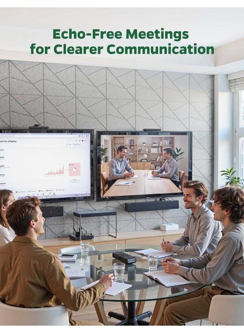 INSIJAM 12 Pack Acoustic Wall Panels with Self-Adhesive 30CM x 30CM Sound Proof Foam Panels  Decorative Soundproof Wall Panels Sound Proof Absorbing Tiles for Office Recording Studio Game Room Pared - Image 4