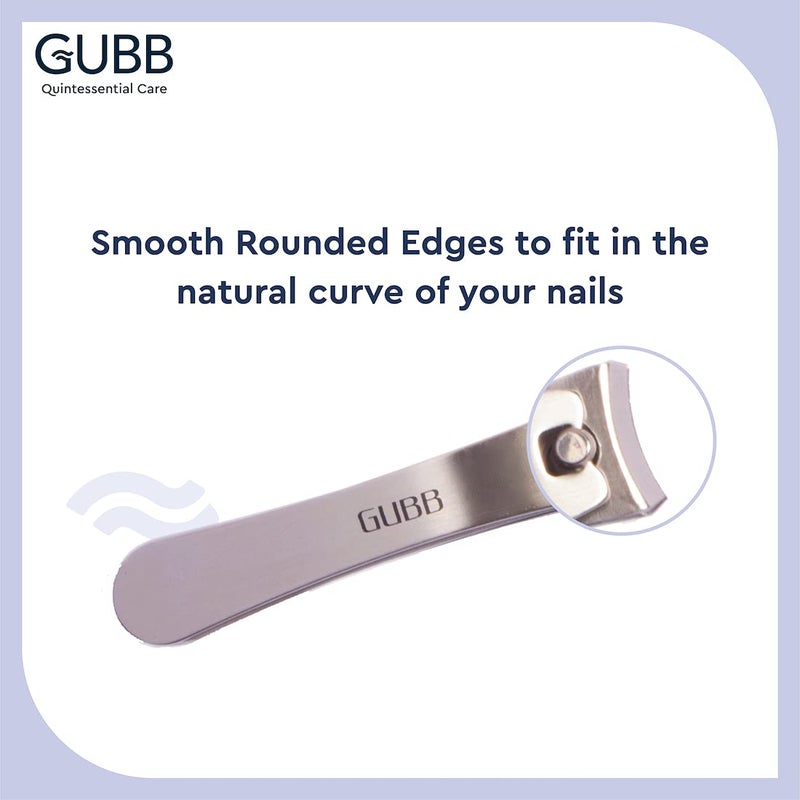 GUBB مقص أظافر GUBB المنحني للرجال والنساء | قاطع أظافر من الفولاذ المقاوم للصدأ يناسب الأظافر بسهولة | مصمم للنساء والرجال | شفرات حادة | مصنوع من الفولاذ المقاوم للصدأ | لأظافر مرتبة جيدًا - Image 3