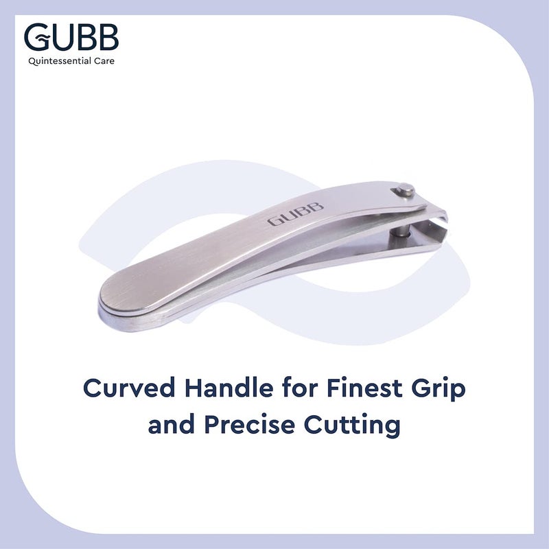 GUBB مقص أظافر GUBB المنحني للرجال والنساء | قاطع أظافر من الفولاذ المقاوم للصدأ يناسب الأظافر بسهولة | مصمم للنساء والرجال | شفرات حادة | مصنوع من الفولاذ المقاوم للصدأ | لأظافر مرتبة جيدًا - Image 4