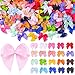 TINKRSTUFF 220PCS Tinkrstuff Colorful Mini Bows for Crafts 1 Fabric Small Bows for DecorationSatin Ribbon Tiny Bow for Clothes Ornament Cute Christmas Tree Bows Thanksgiving Gifts Party Cake Balloon Decor - Image 1