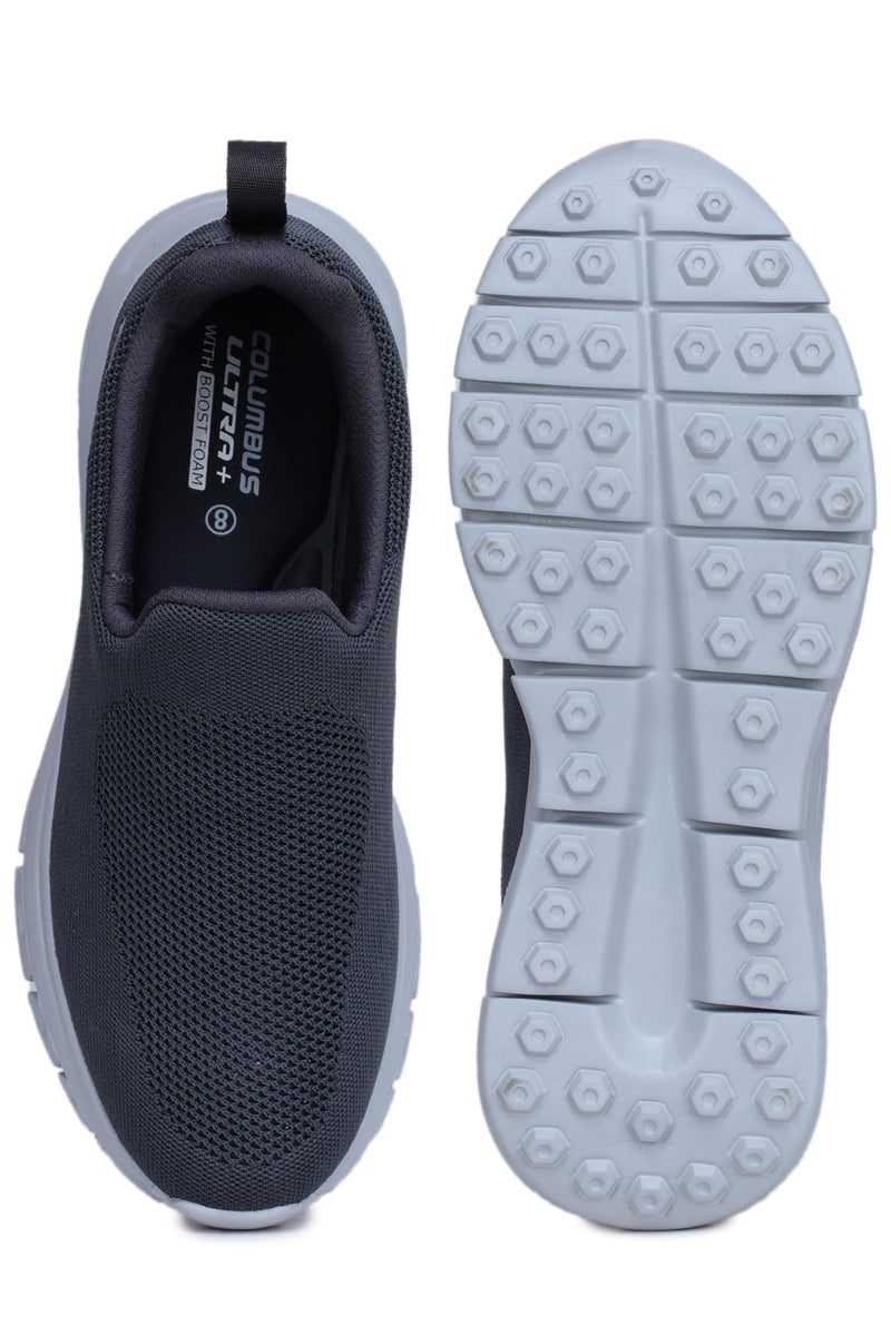 Columbus Freeman Sports Shoes - Running Shoes|Walking Shoes| Training & Gym Shoe | Outdoors Shoe for Men (Dark Grey & Silver), UK 8 - Image 5