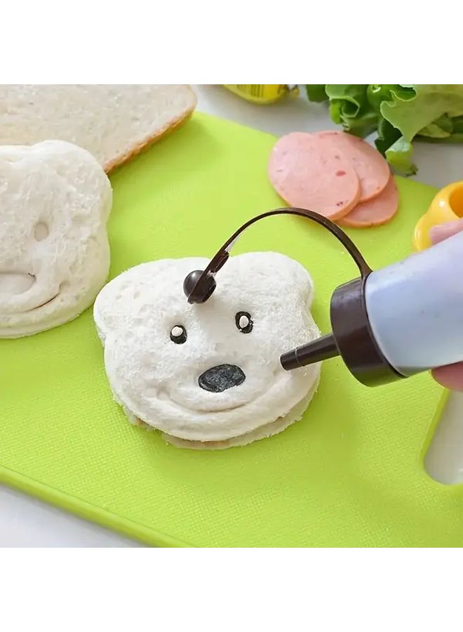 1pc Cartoon Bear Sandwich Cutter And Sealer Non Stick Cookie Candy Mold Biscuit Chocolate Cutter Breakfast Making Mold Baking Tool Kitchen Gadget Home Accessory - Image 5