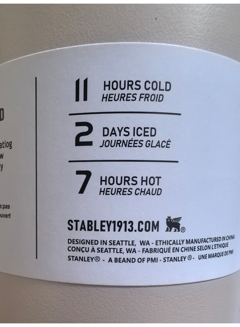 Stanley 40oz Quencher ProTour Flip Straw Tumbler with Leakproof Lid |Built-In Straw & Handle | Cupholder Compatible for Travel | Insulated Stainless Steel Cup | BPA-Free | For Water, Iced Tea or Coffee, Smoothie and More,Cream(Beige) - Image 5