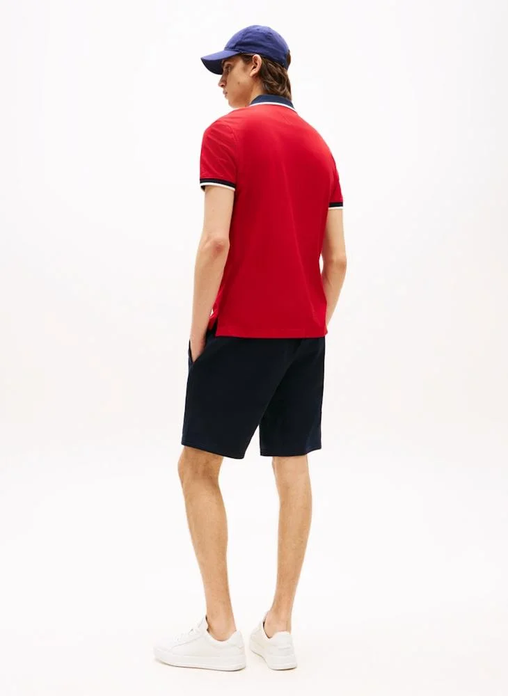 تومي هيلفيغر Regular Fit Stretch Cotton Polo