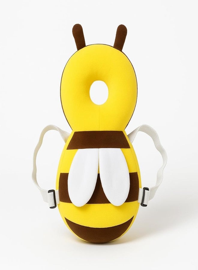 Ess Cubes Enterprise Baby Head Guard Safety Protector Cushion Plush Soft Toy Early Learning Toy Crawling Walking Running Toddler Fall Protection Baby Protector Child Adjustable Shoulder Strap Backpack (Yellow, Bee) - Image 3