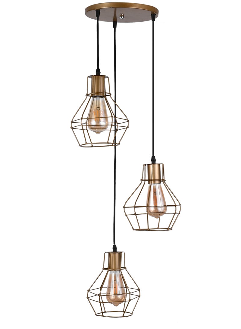 El Rawda Lighting Bomb Fit Chandelier  - Gold  - Image 2