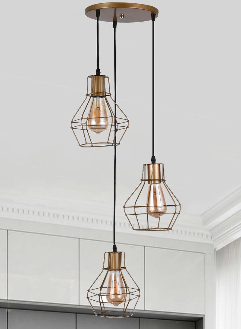 El Rawda Lighting Bomb Fit Chandelier  - Gold  - Image 1