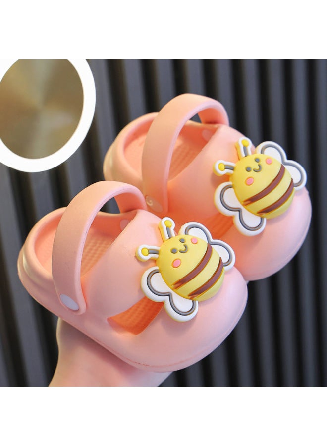 Children's Slippers Summer Boys Cute Soft Bottom Girls Indoor Home Non-slip Infant Baby Closed Toe Hole Shoes