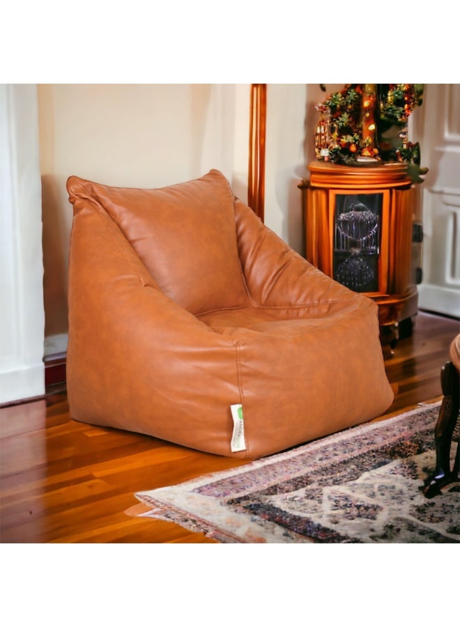 ANDERSON Grand bean bag leather brown color - Image 1